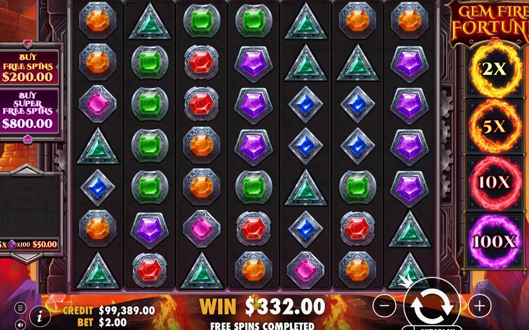 Gewinnkombination mit Multiplikator auf dem 7x7-Feld